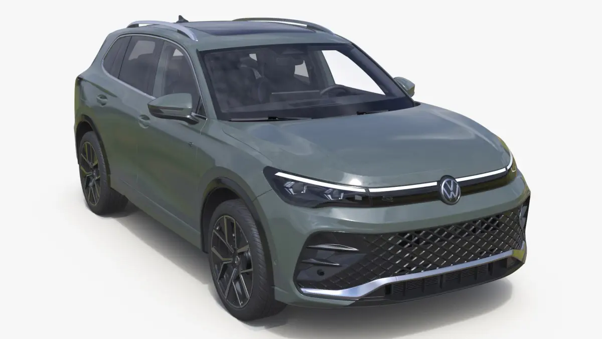 Volkswagen Tiguan 2024 Green 3D model