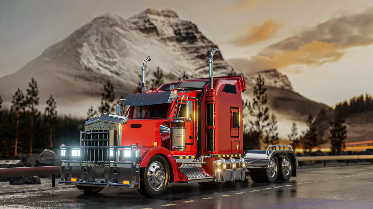 Kenworth W900 truck 3D model