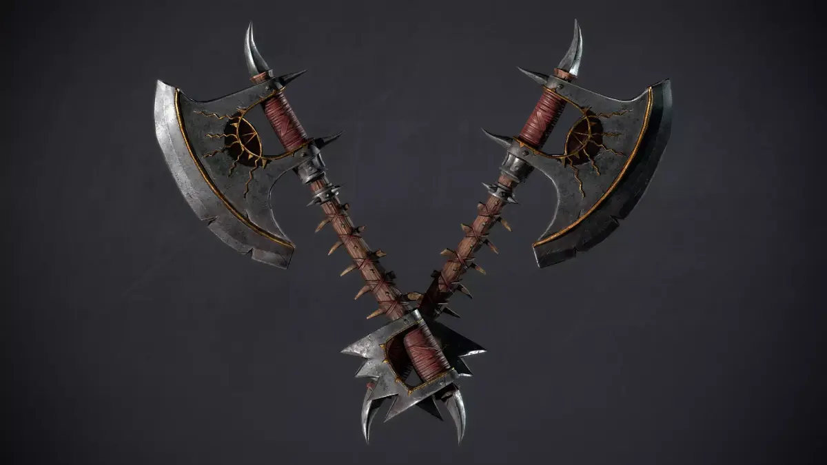 Medieval Fantasy Axe Low-poly 3D model purchase