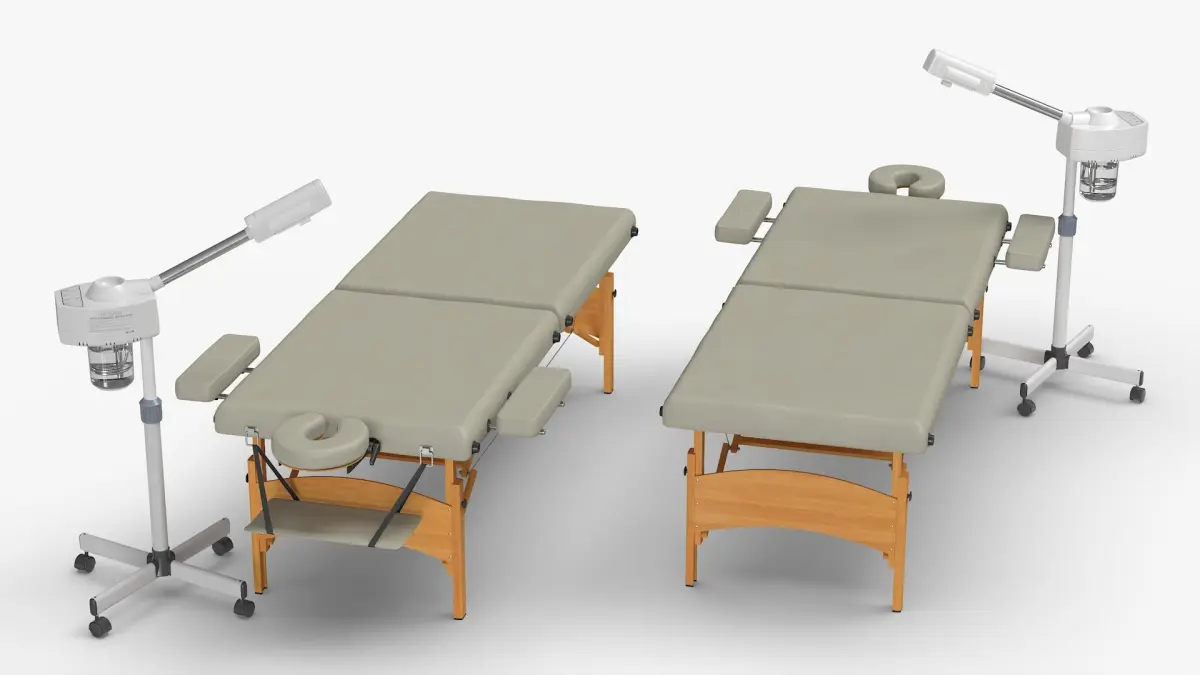 Portable Massage Table and Facial Steamer 3D model