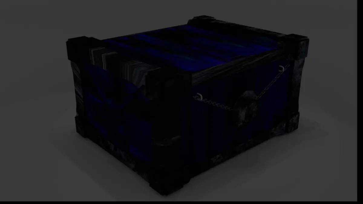 ContainerSci-fi box Low-poly 3D model