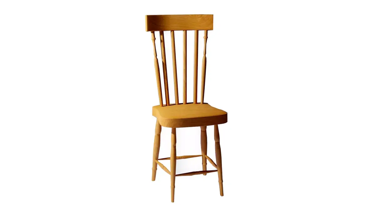 Modern Wood Chair Free low-poly 3D model
