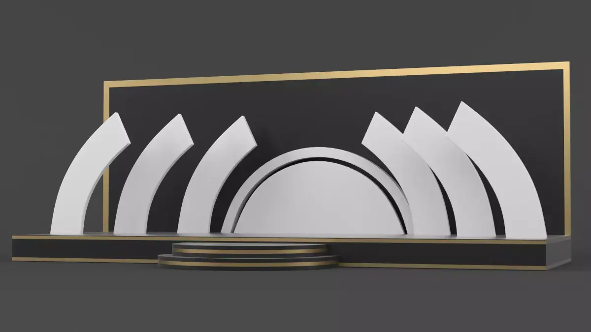 Empty Stage Design Free 3D model