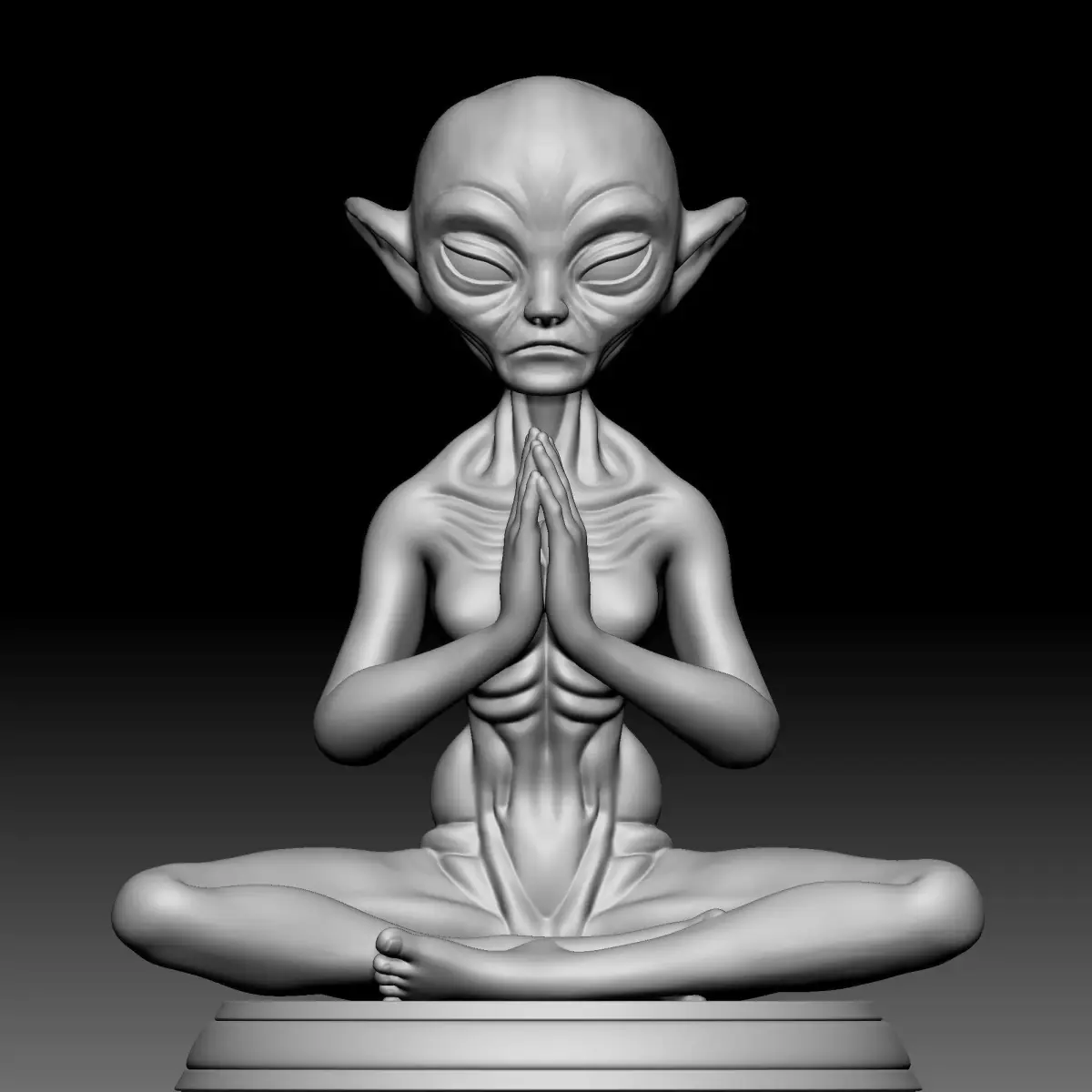 Alien Statue - 0100 3D print model