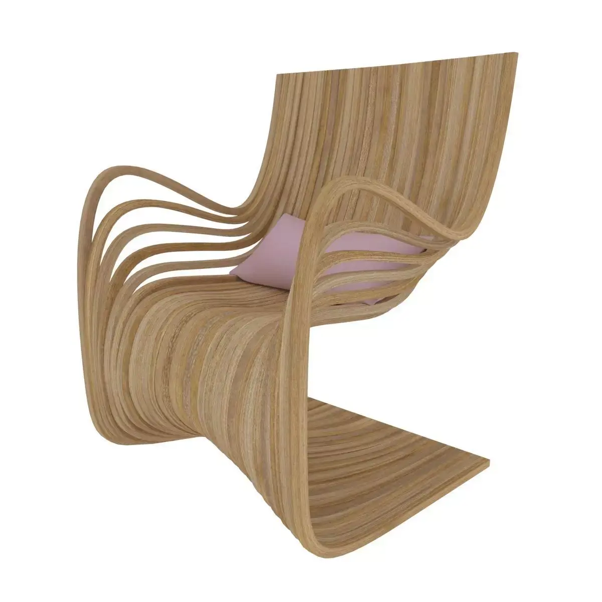 PIPO CHAIR from Piegatto Low-poly 3D model