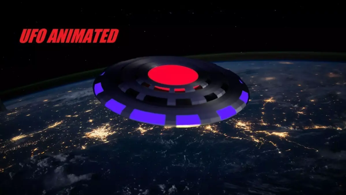 UFO Craft Animated  Low-poly 3D model