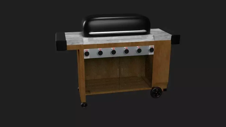 Barbecue Grill Free low-poly 3D model