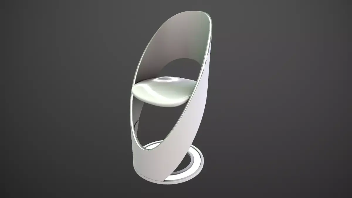 Futuristic Chair Low-poly 3D model purchase