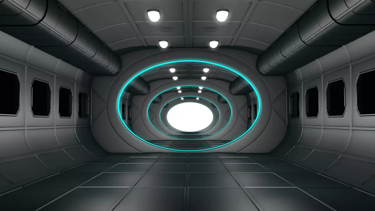 Sci Fi Corridor Interior 3D model 7