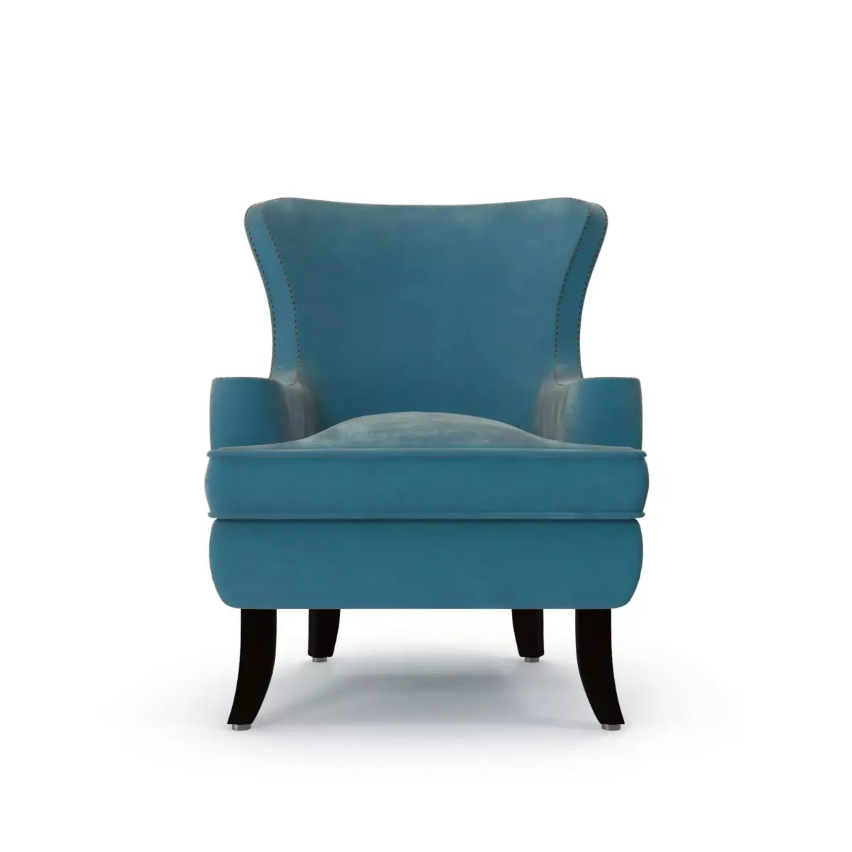 Pacific Blue Elliott Wing back Chair Free 3D model