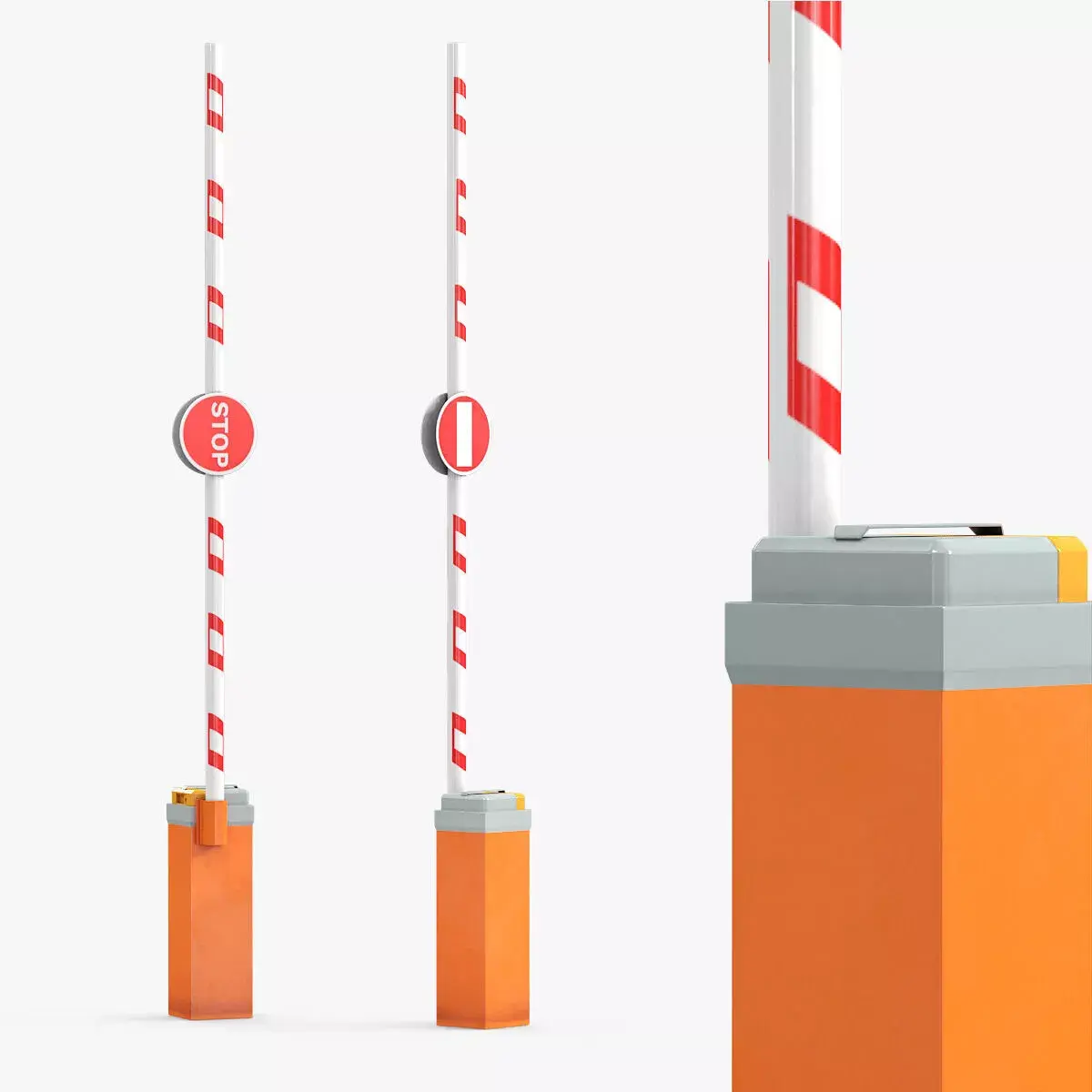 Vehicle Safety Barrier 3D model