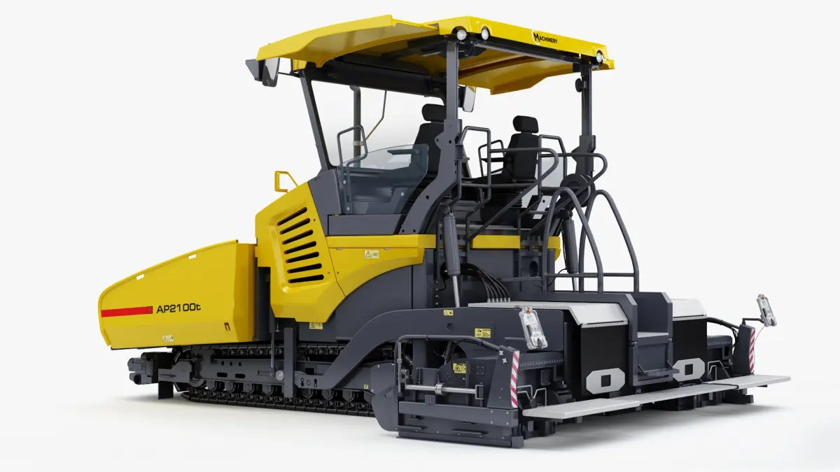 Tracked Asphalt Paver 3D model