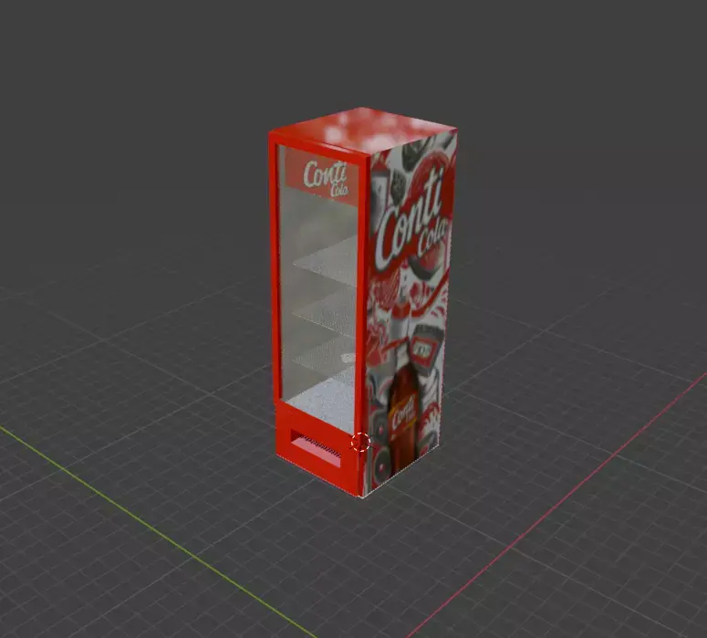 Geladeira Conti Cola Free low-poly 3D model