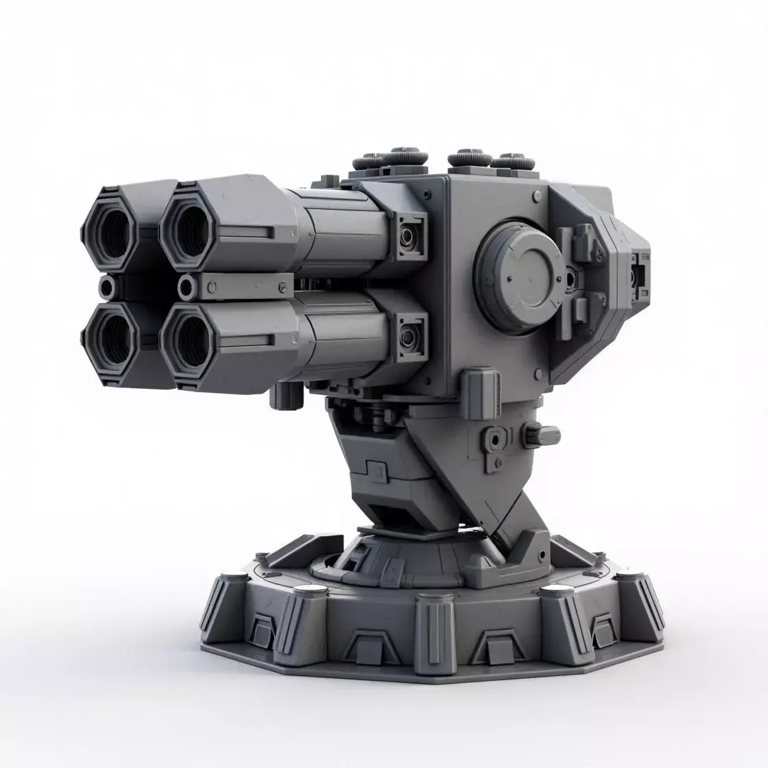 scifi weapon 2 3D print model