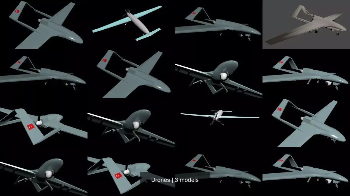Drones 3D Model Pack purchase