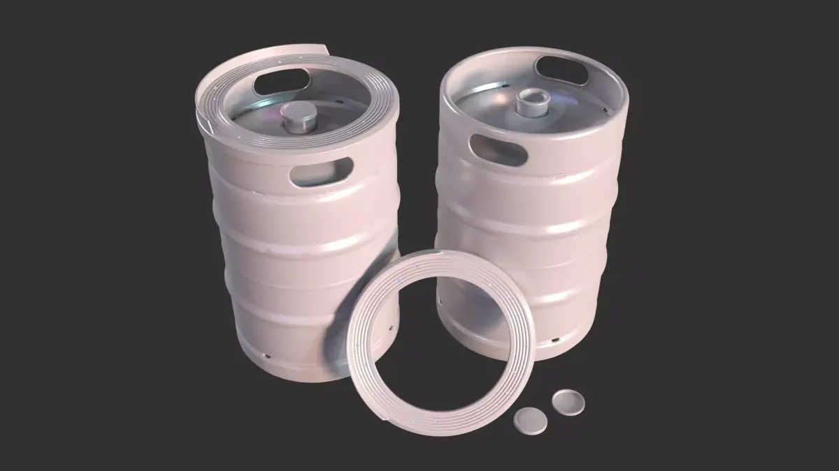 Beer Keg 3d Model -- High Poly 3D model Free 3D model