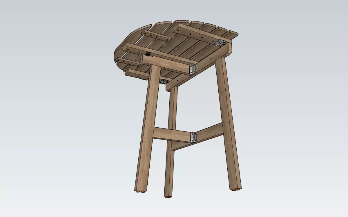 Table outdoor foldable IKEA ASKHOLMEN 3D model