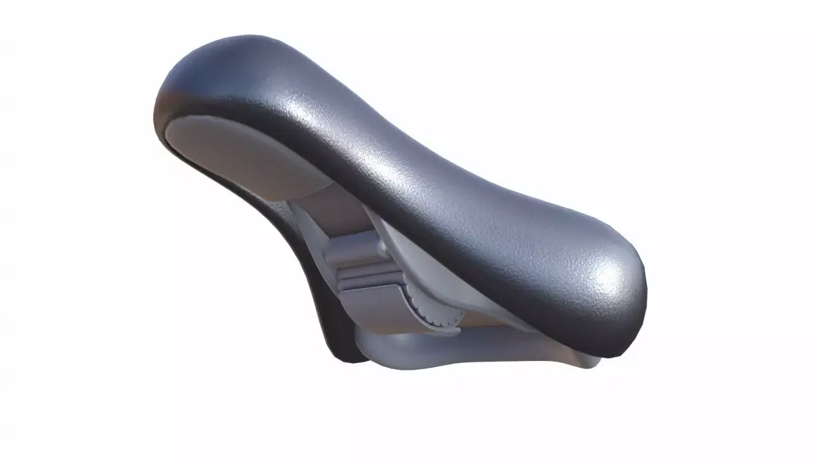 Bicycle Seat Low-poly 3D model 7