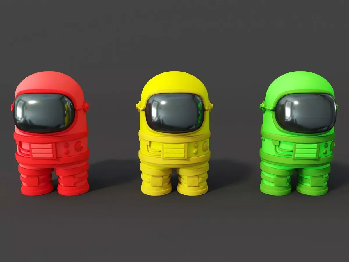 Cartoon astronaut 3D model shop