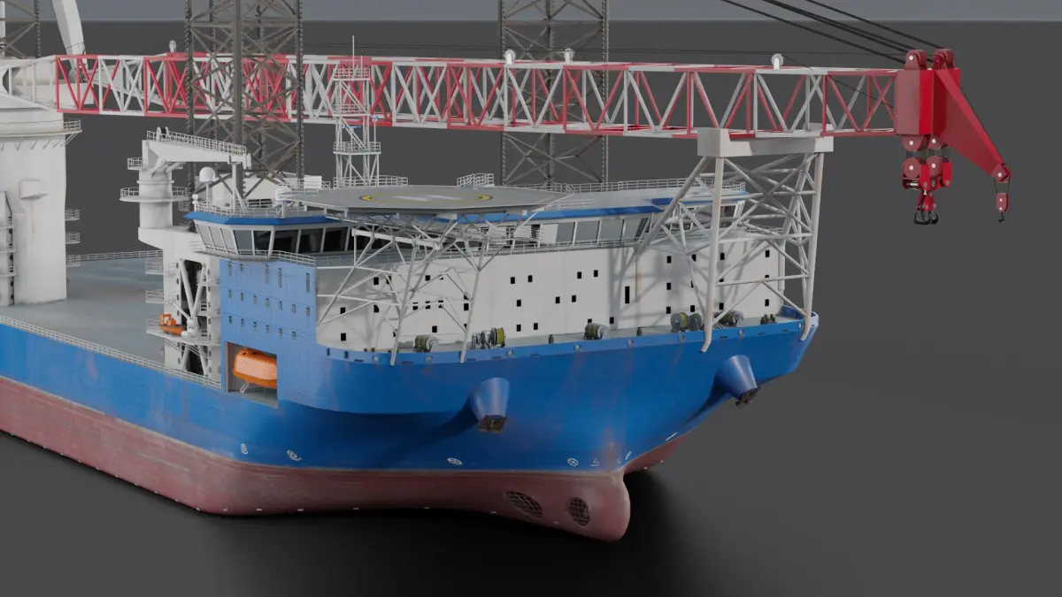 Jack-up Construction 3D model