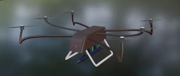 Military Drone 3D Model 3D model purchase