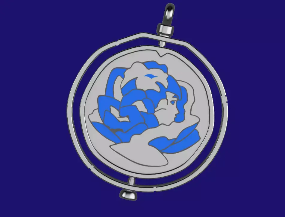 Arcane League of Legends - Powder rose necklace 3D print model