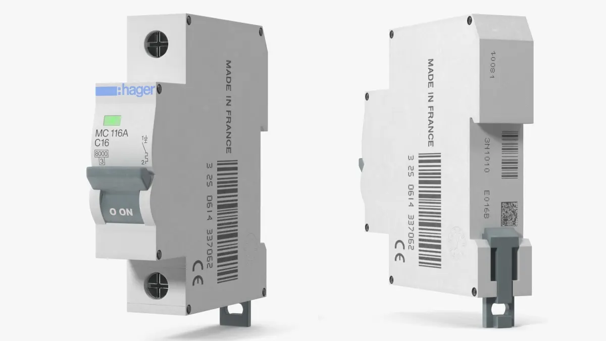 Hager Modular Circuit Breaker 3D model