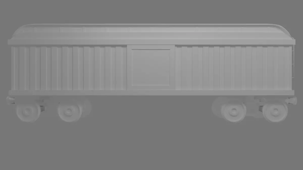 Cargo Train 3D model buy