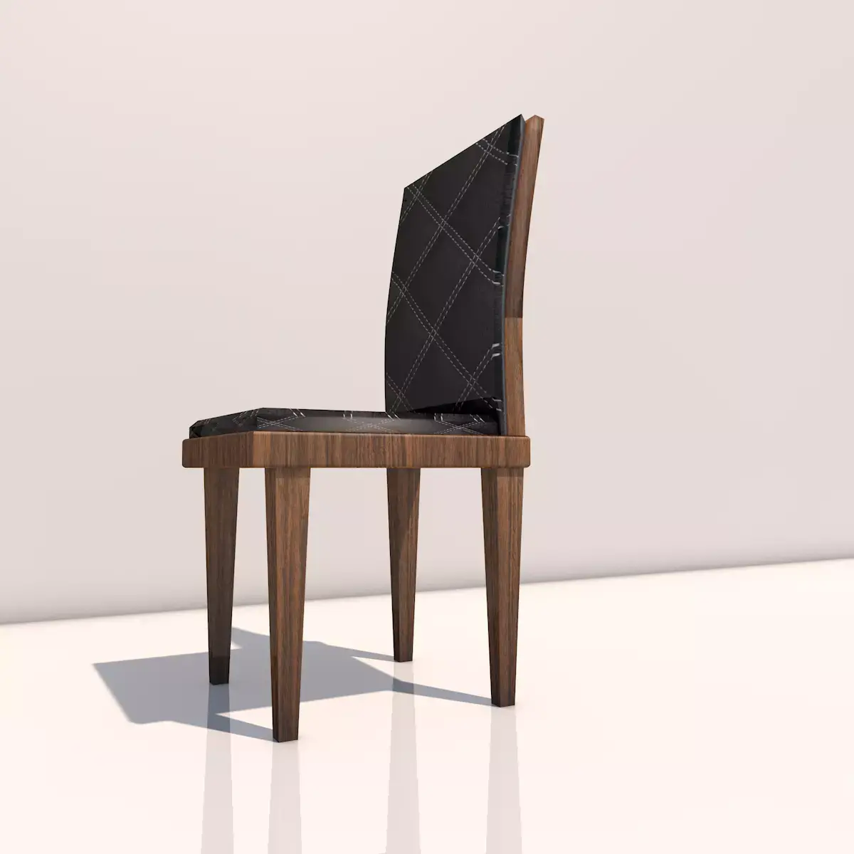 Chair modern dining Low-poly 3D model