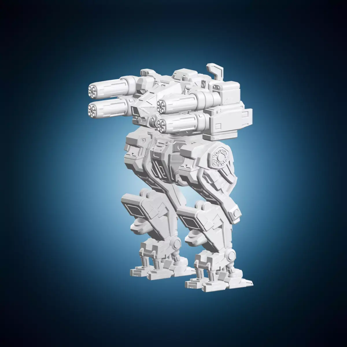 BattleMech Marauder Science Fiction Miniature 3D print model
