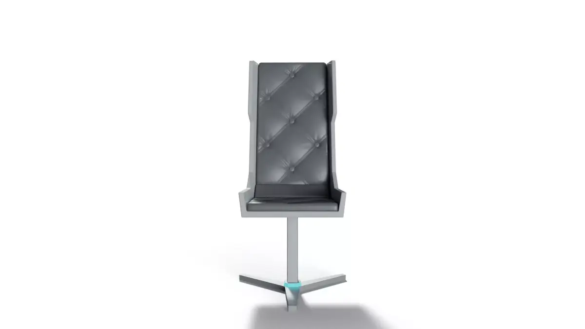Sci-Fi Office Chair Low-poly 3D model