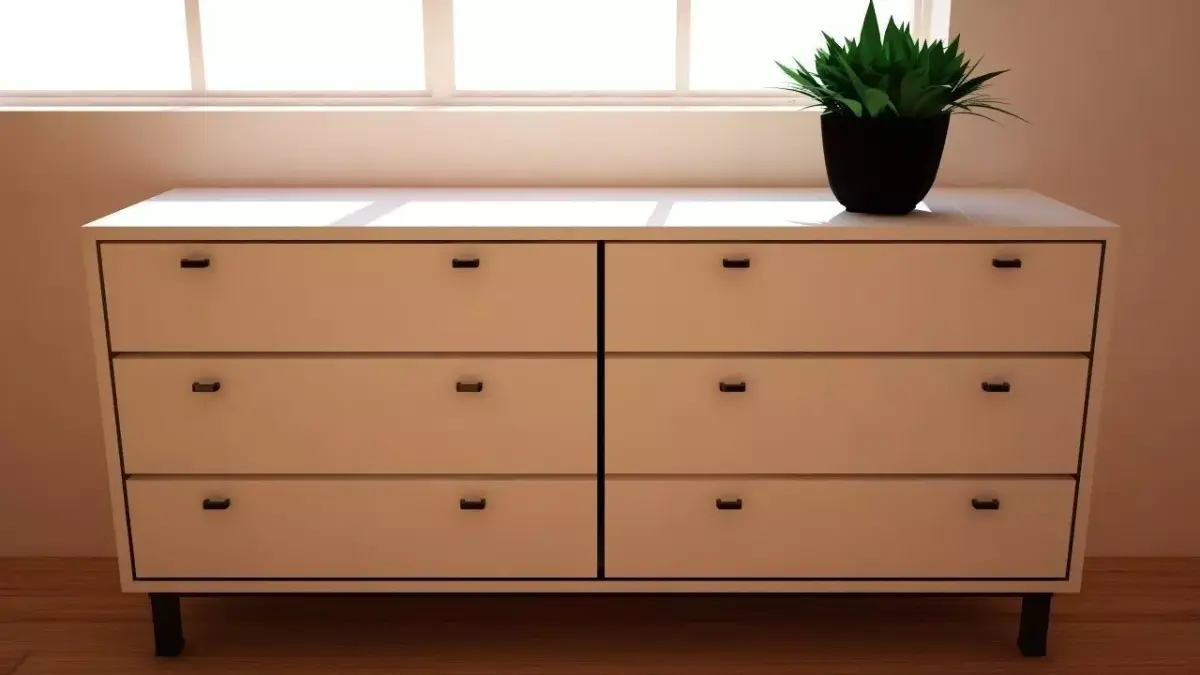 Dresser from bedroom Free low-poly 3D model