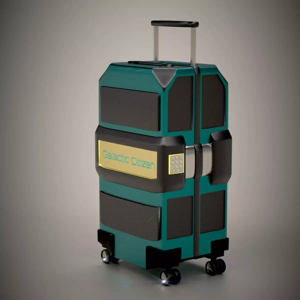 SciFi Suitcase Galactic Citizen with PBR 3D model