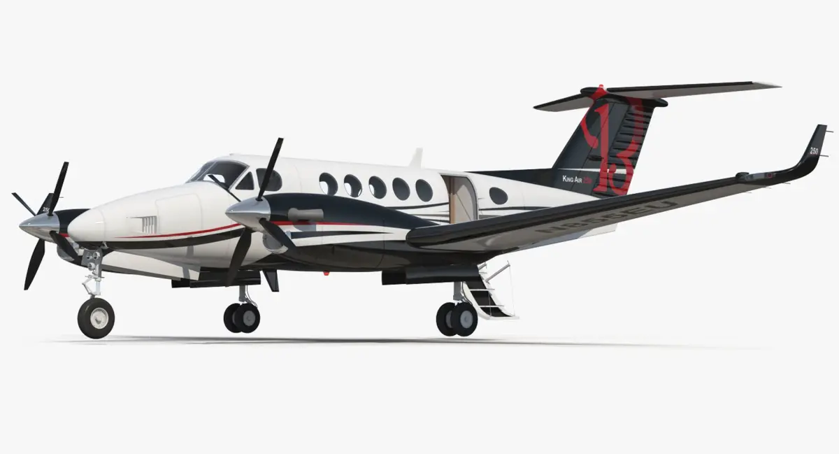 Beechcraft Super King Air 250 3D Model
