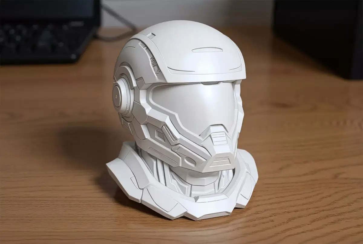Sci-Fi Helmet 3D Printable 3D print model purchase