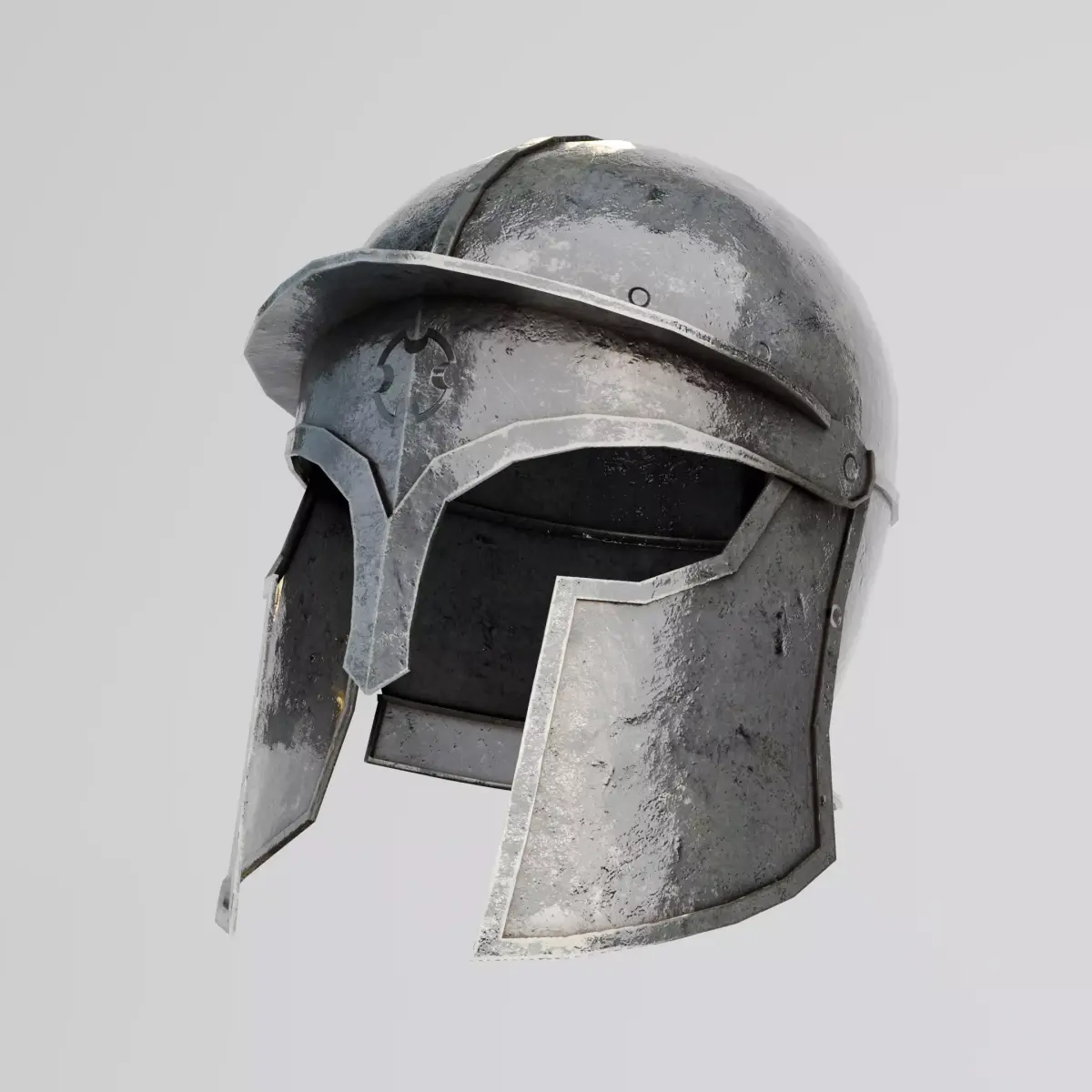 Roman Helmet Low-poly 3D model order