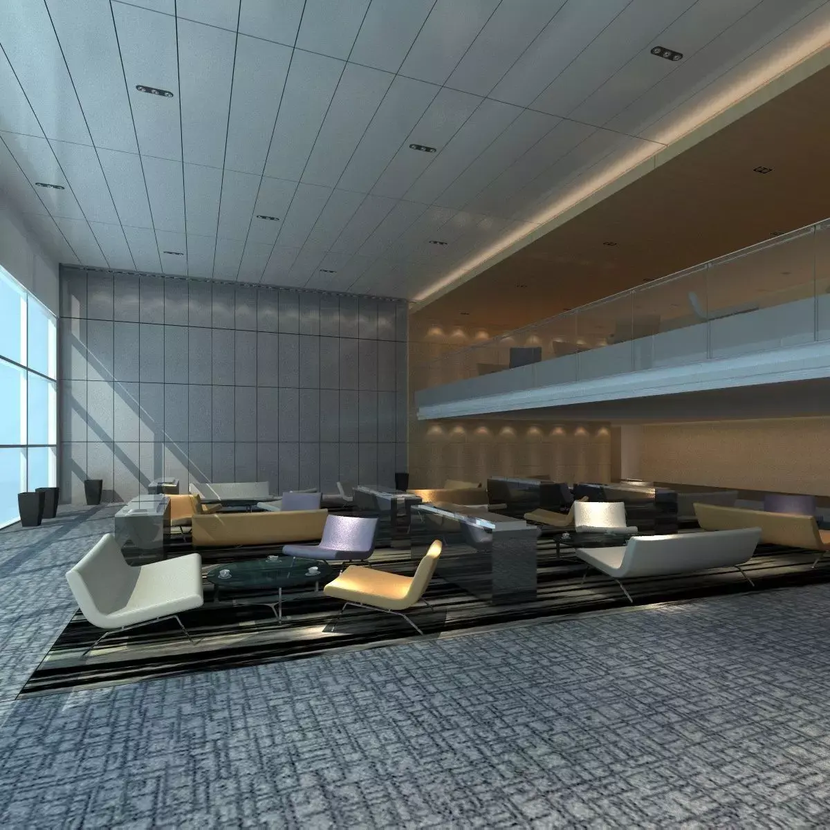 Lounge Hall Free 3D model