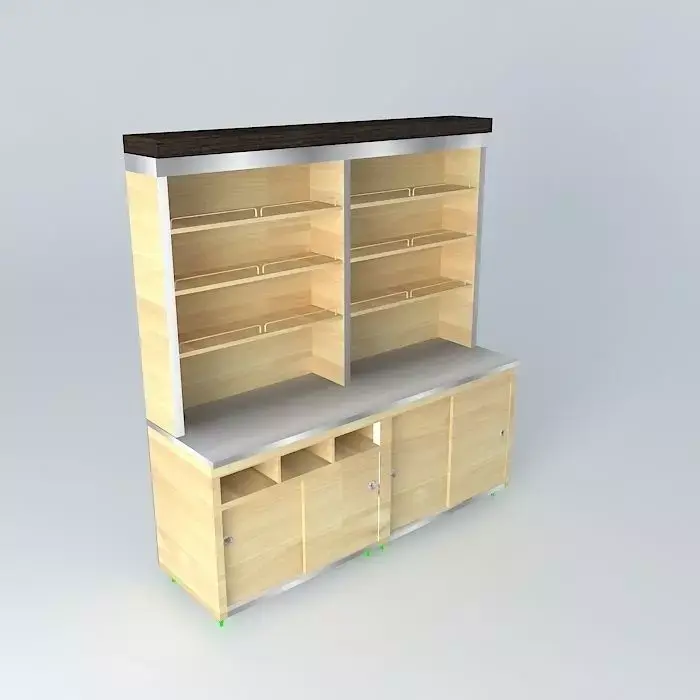 kit-126 Counter Total Wall Free 3D model