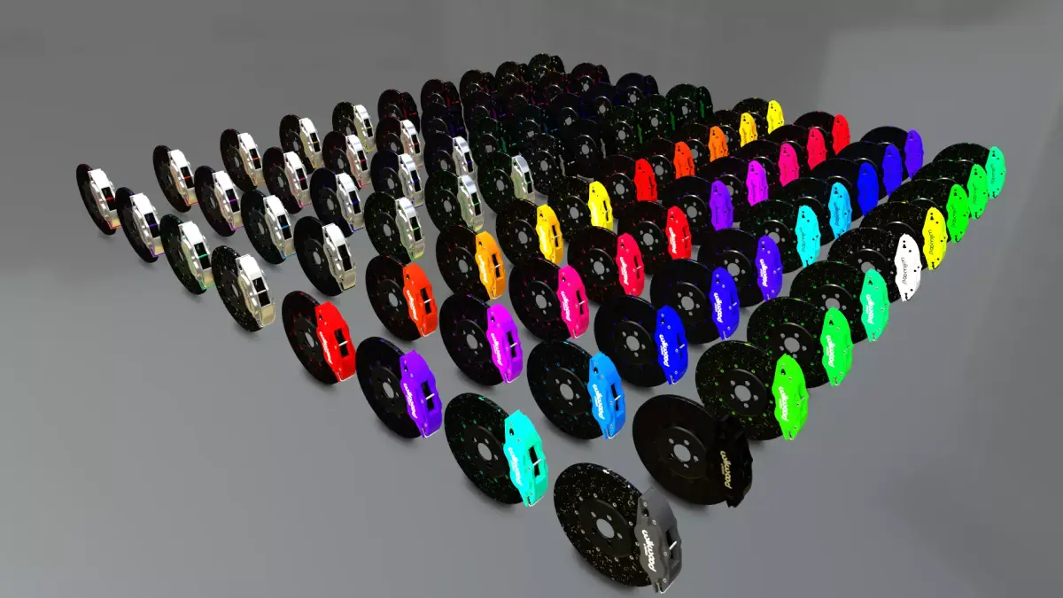 Wilwood 6 piston carbon breaks 80 colors 3D model