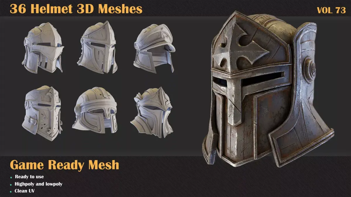 MK-Helmet-VOL73 3D model