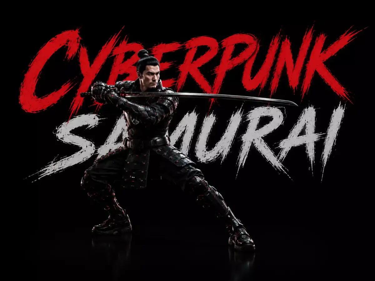 Cyberpunk Samurai - Gameready Low-poly 3D model