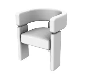 poltrona curva Free 3D model