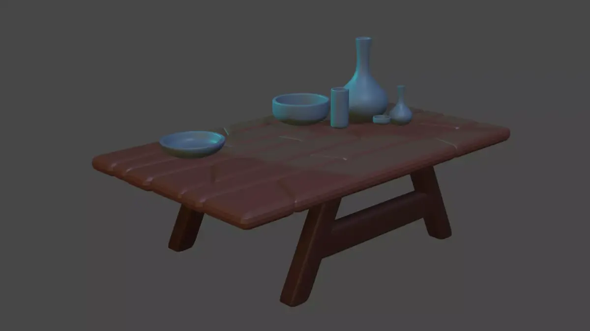 Table 3D model 9