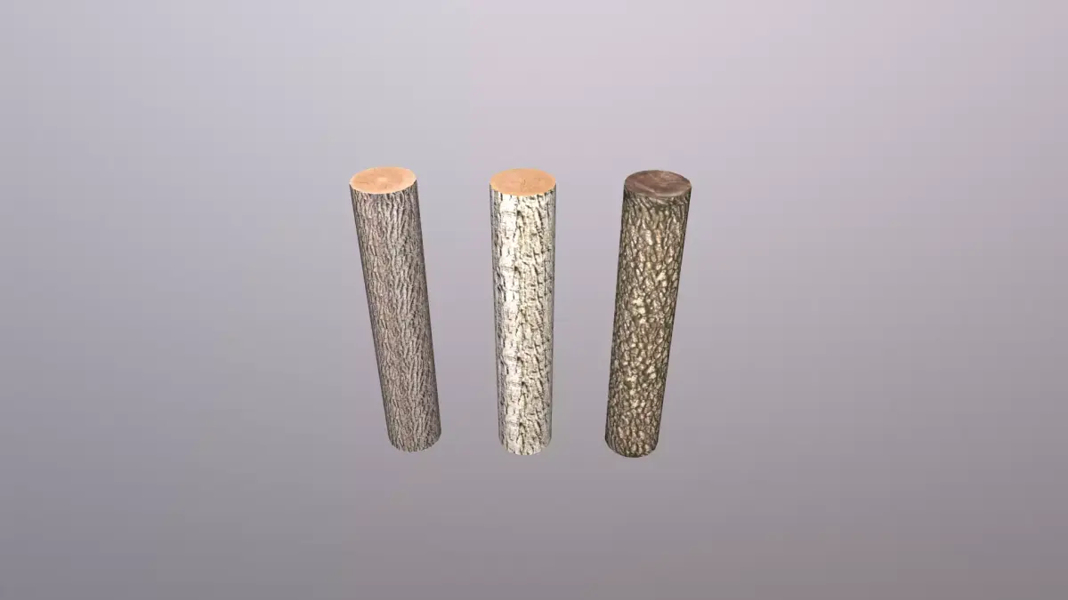 Wooden logs Free low-poly 3D model purchase