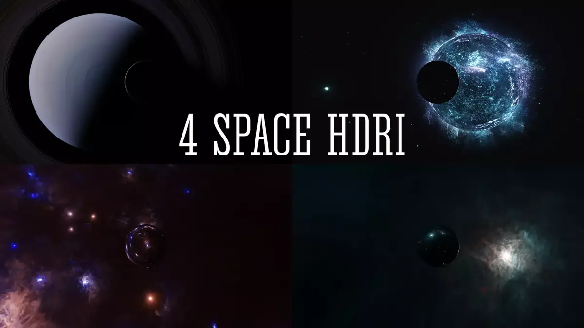Space and nebula HDRI Sci-fi 3D Model Collection Low-poly 3D model purchase