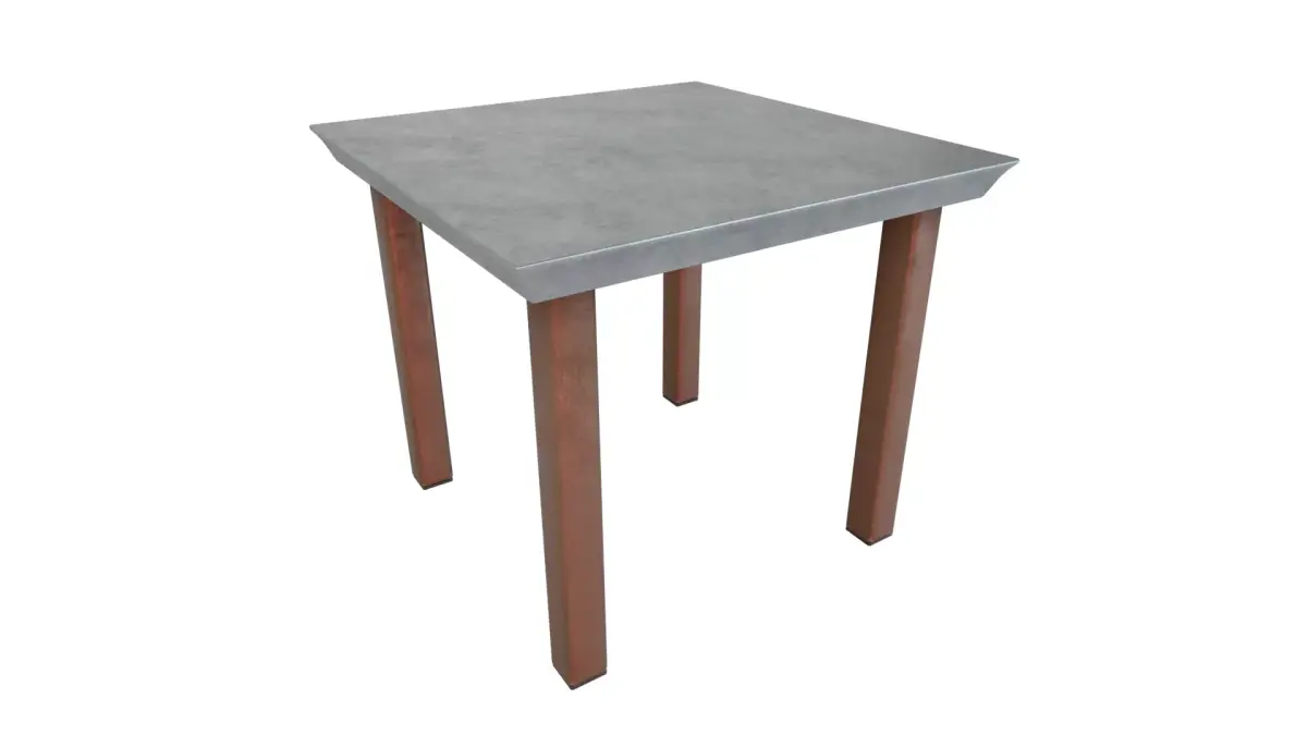 Outdoor Table Low-poly 3D model 2