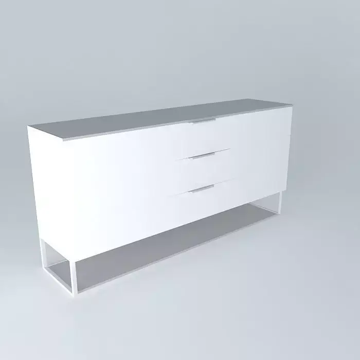Commode sideboard with drawers Free 3D model