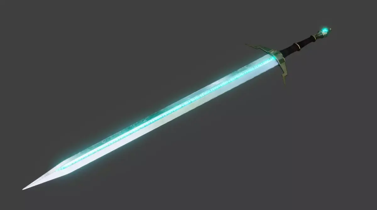 viking sword  Low-poly 3D model get