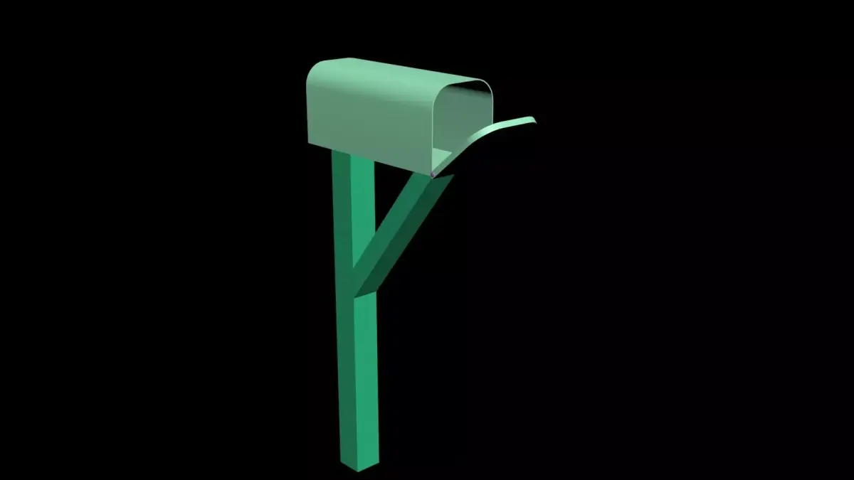 Mailbox 3D model 6
