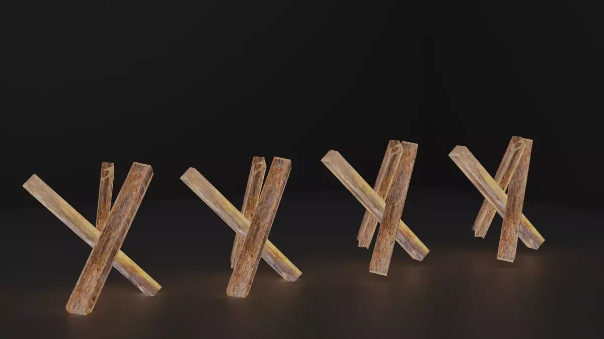 Hedgehog Anti Tank 3D model